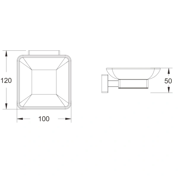 Мыльница Shevanik SG56 SG5603 хром