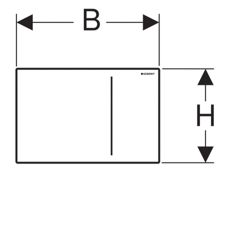 кнопка для инсталяции geberit sigma 70 115.620.si.1 белый