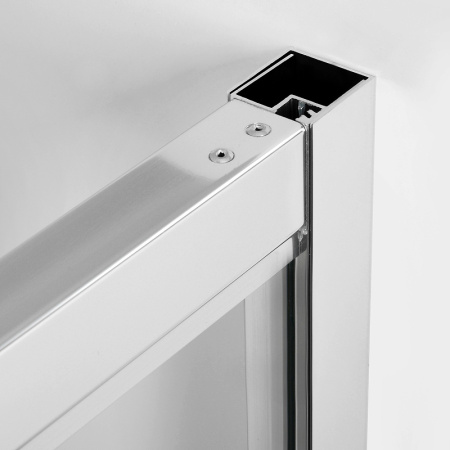 дверь для душевой кабины wasserkraft berkel 110 48p13 профиль хром, стекло прозрачное