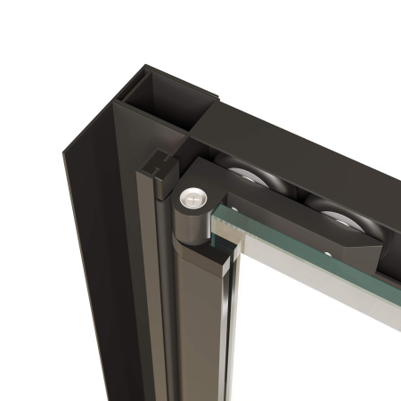 душевая дверь rgw passage pa-21b 90 06082109-14 профиль черный, стекло прозрачное