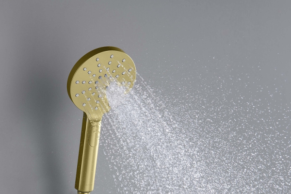 ручной душ aquatek оберон aq2006bg цвет золото шлифованное