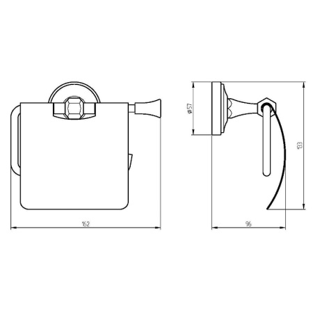 держатель туалетной бумаги migliore fortuna 27694 с крышкой, цвет золото