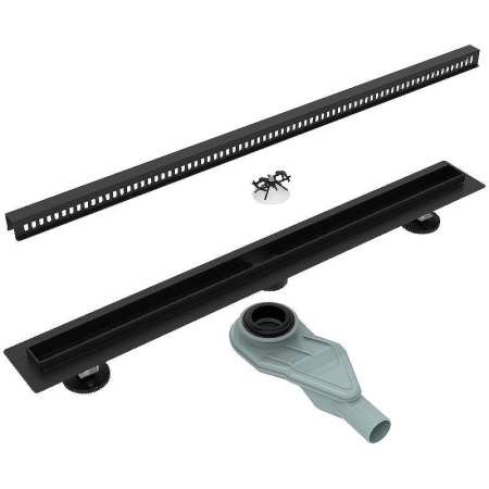 душевой лоток esbano slim 80 s-side-80mb estrslmside80mb с черной матовой решеткой