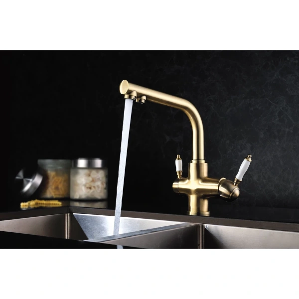 смеситель для кухни с фильтром lemark villa lm4861b + h851p00