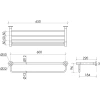 полка для полотенец sancos base sc9028ch 65 см, хром