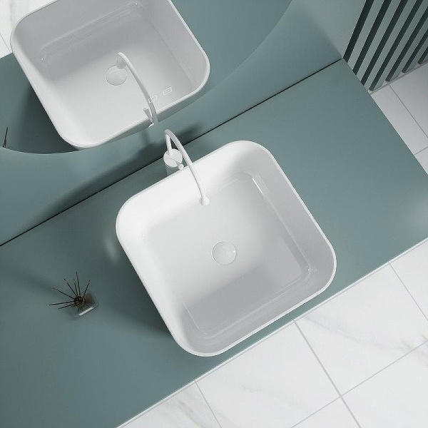 раковина-чаша esbano ercina-n 39 esrnercinw белая глянцевая