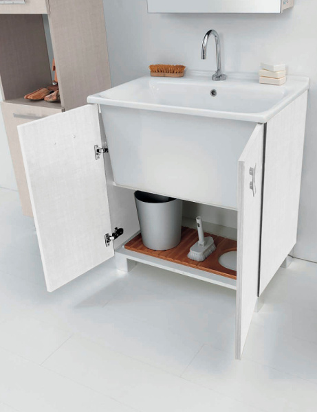 раковина полувстраиваемая kerasan aquadom 60 см 029201*1