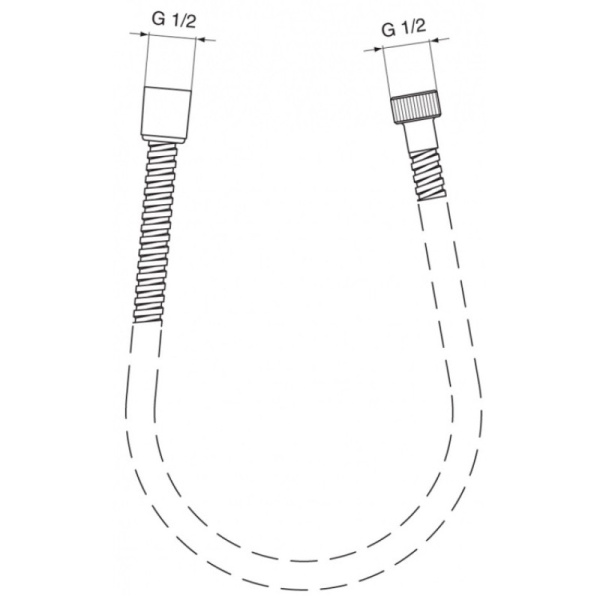 душевой шланг ideal standard idealrain a2403aa