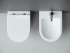 биде ceramicanova metropol cn4003 подвесное, белое