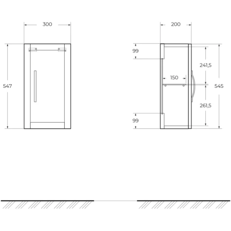 подвесной шкаф 30 cezares tiffany 55245 grigio nuvola