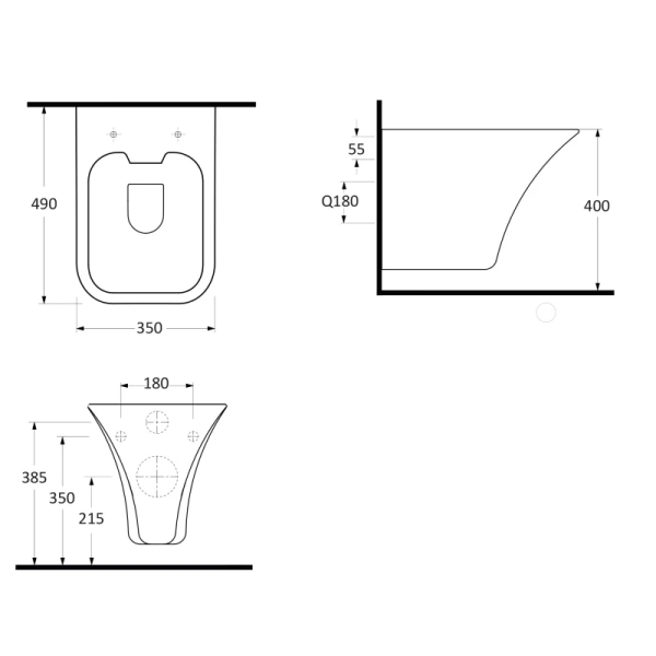 унитаз подвесной bewash ladoga 54303201 белый глянец, сиденье с микролифтом