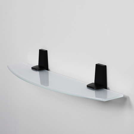 полка стеклянная wasserkraft abens k-3224 цвет черный матовый