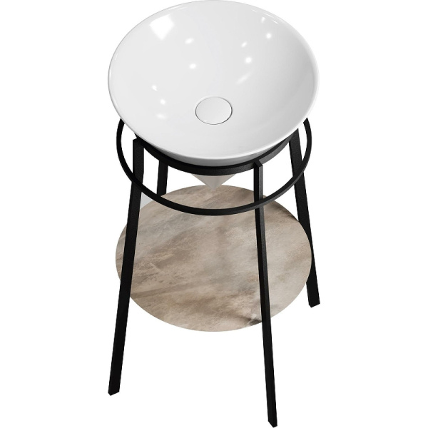 консоль под раковину kerama marazzi cono co.44\blk.m черная матовая