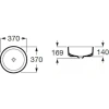 раковина 37x37 см roca inspira round 327523000