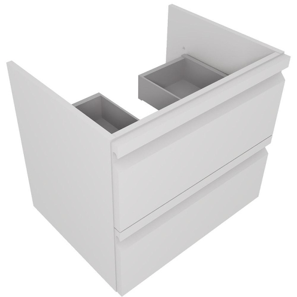 тумба с раковиной aquatek вега 60 aq77060-mw подвесная белая матовая