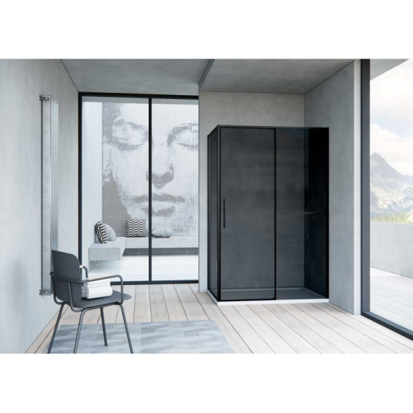 душевой уголок 120×90 см vincea slim soft vsr-1ss9012cgb тонированное