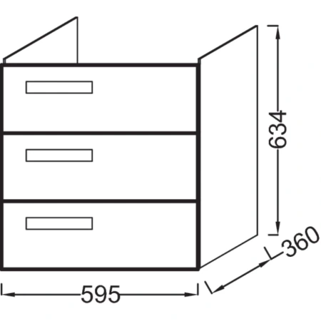 тумба квебекский дуб 60 см jacob delafon rythmik eb1306-e10