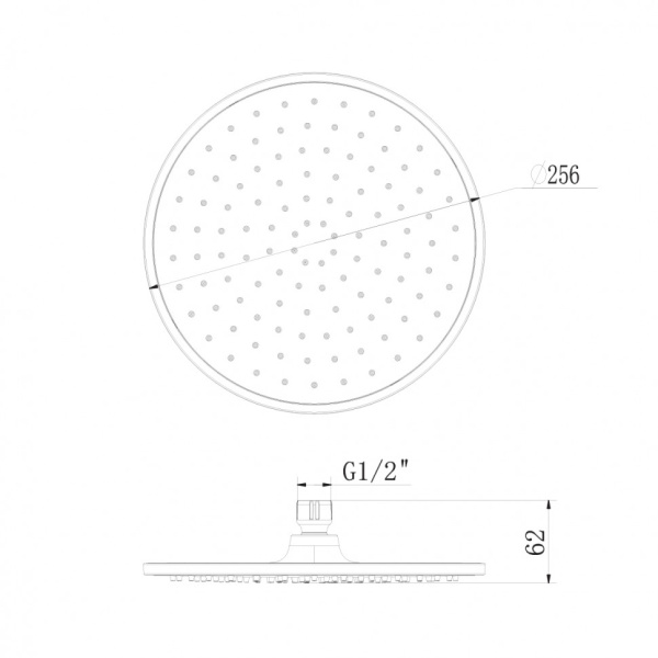 верхний душ lemark lm8131c хром белый
