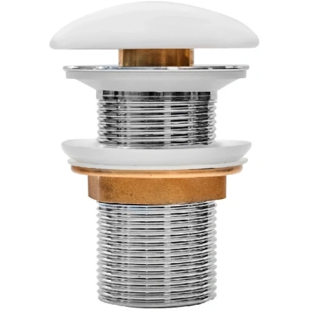 Донный клапан Iddis Optima Home OPHWM00i88 для умывальника для раковины, без перелива, белый матовый