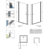 душевая дверь radaway eos dwj i 90 right 137903-01-01r прозрачное