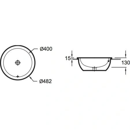 раковина встраиваемая jacob delafon vox eyl102-00