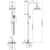 душевая система fima carlo frattini lamp f3365/2sn, цвет: никель