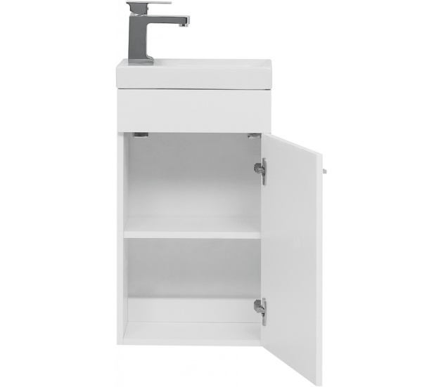тумба с раковиной aquanet нота 40 r 254037 подвесная белая