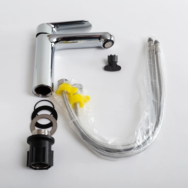 смеситель для раковины cezares stylus stylus-ls-01-w0 без донного клапана, хром