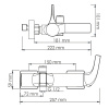 смеситель для ванны wasserkraft sauer 7101 цвет золото