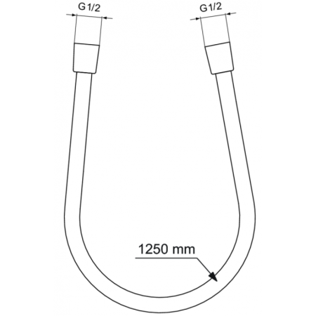 душевой шланг 125 см ideal standard idealrain be125aa