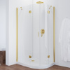 Душевой уголок Vegas Glass AFS-F 100*80 09 01 профиль золото, стекло, стекло прозрачное