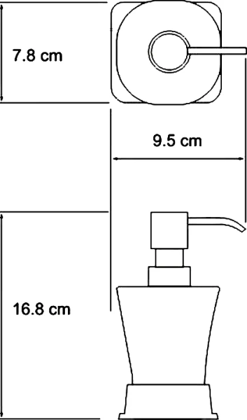 Дозатор для мыла WasserKRAFT Exter K-5599 бронза светлая