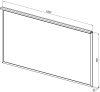 Зеркало Allen Brau Priority 1.31018.60 120x20x75 см, цвет брашированный медь